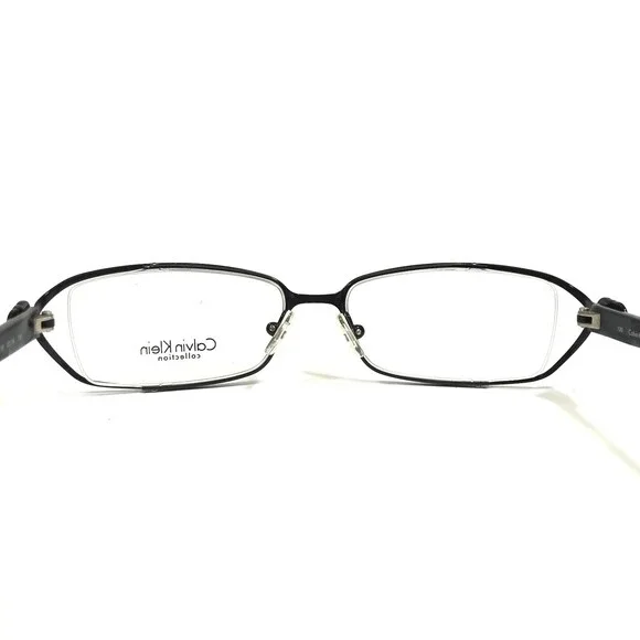 Calvin Klein Eyeglasses Frames 494 599 Black Gray Tortoise Half Rim 52-16-130